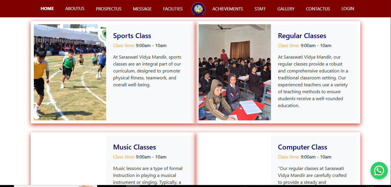 Saraswati Vidya Mandir ERP